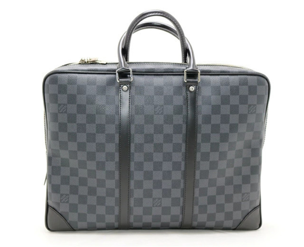 LOUIS VUITTON Port Voyage Business Bag Handbag Damier Graphite Black